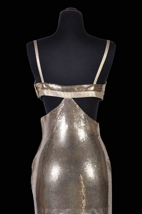 versace metal mesh dress